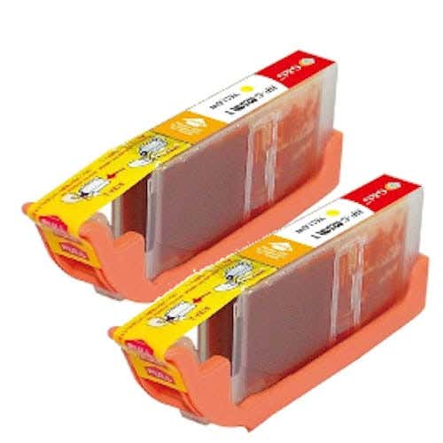 Canon CLI-251XL (6516B001) Yellow High-Yield Compatible Ink Cartridge Twin Pack